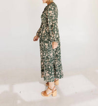 Polagram Rayne Maxi Dress in green - women's dress - detail view