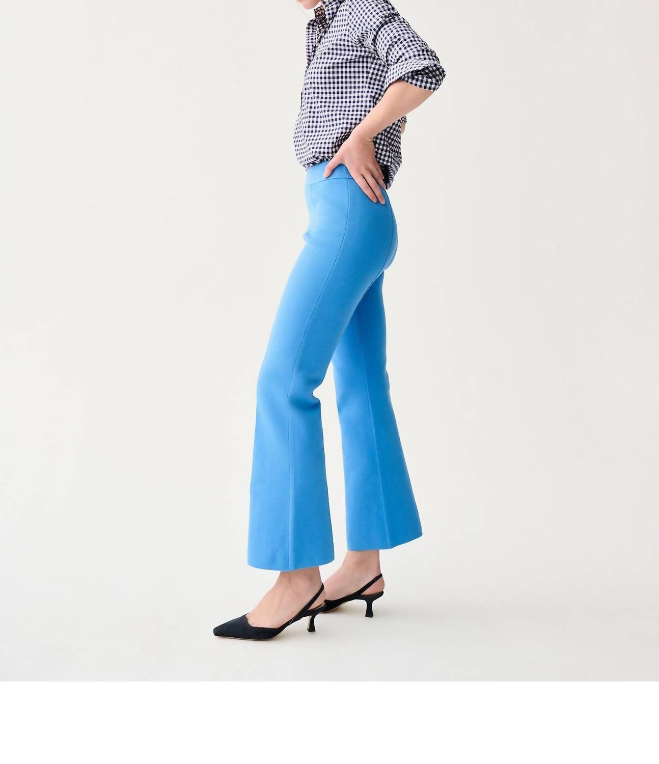 Ann Mashburn Lara Pant in french blue - women's pants - detail view