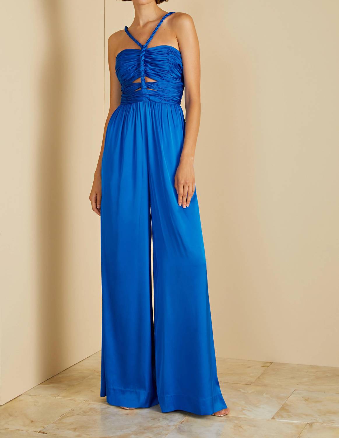 Amur - Kirah Twist Halter Jumpsuit