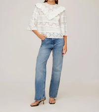 Fifteen Twenty - Flora Eyelet Lace Top