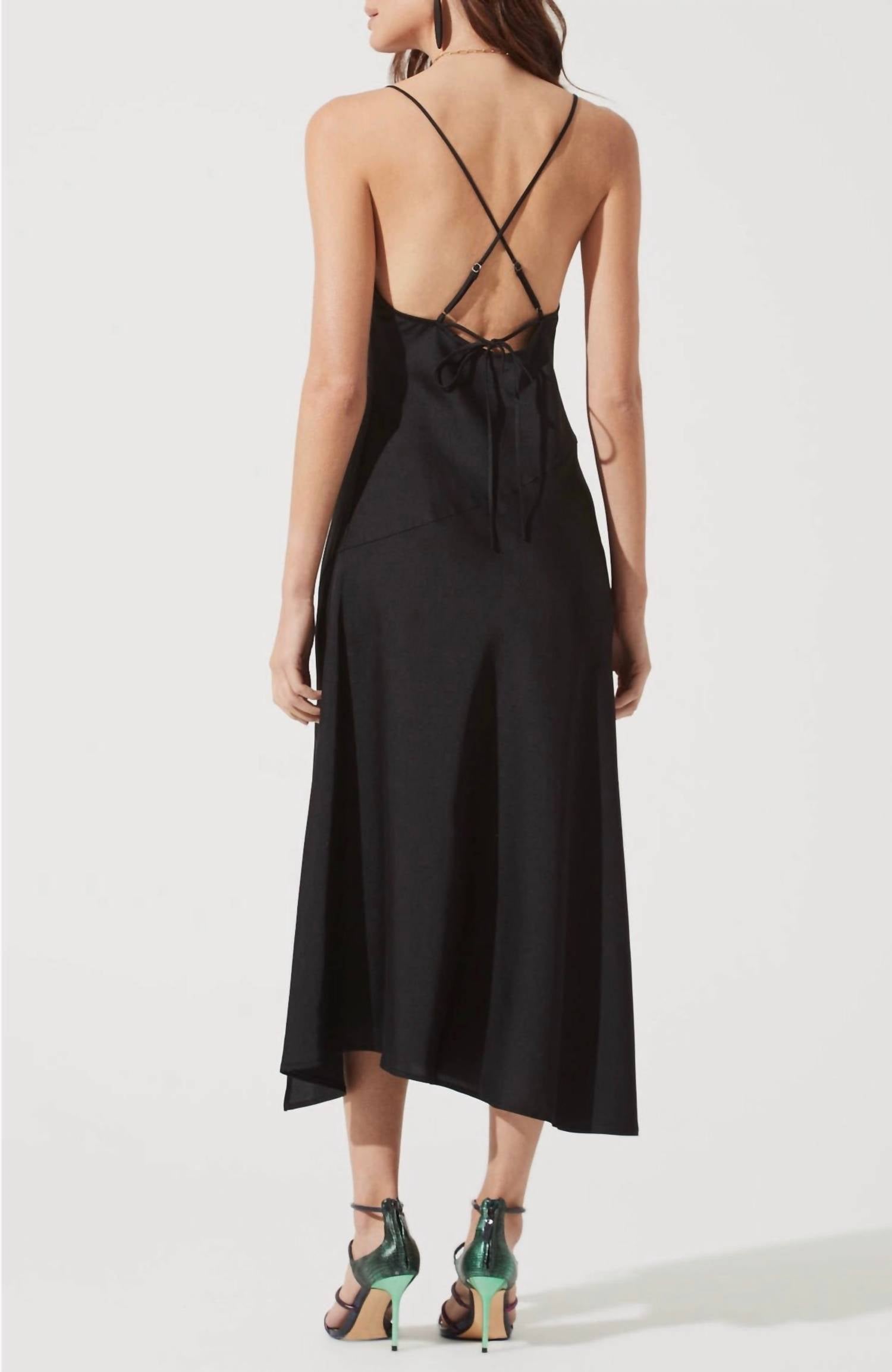 Astr - Cowl Slip Midi Dress