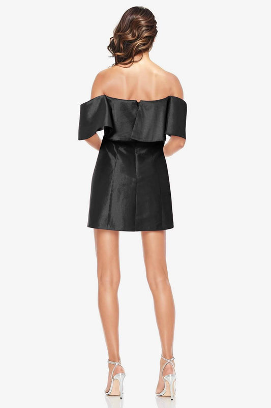 Badgley Mischka - Blakely Off-The-Shoulder Cocktail Dress
