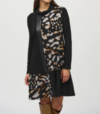 Joseph Ribkoff - Cowl Neck A-line Dress