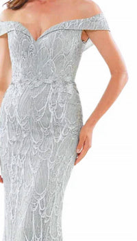 Colors Dress - Off The Shoulder Embroidered Gown