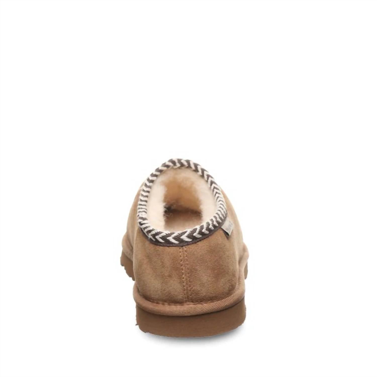 BEARPAW Men's Beau Shoes in hickory - men's loafer - detail view