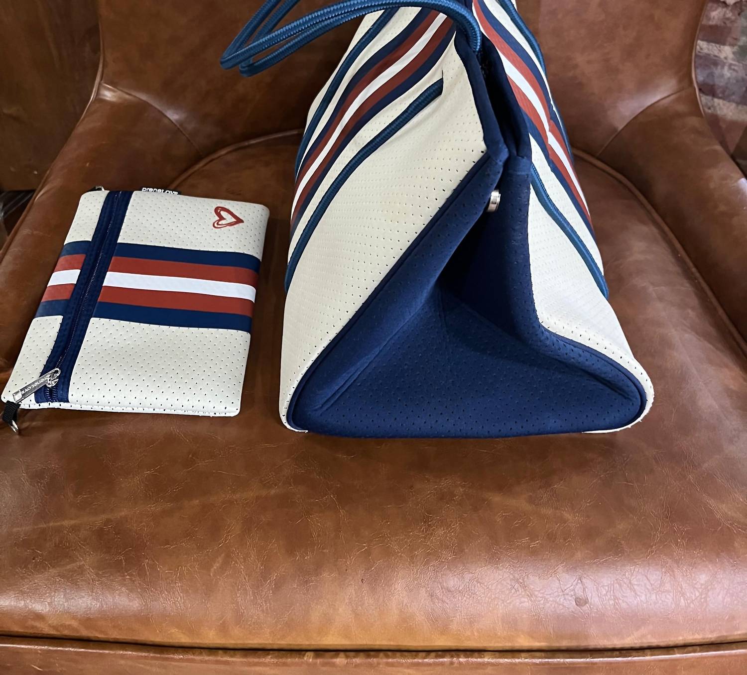 preneLOVE Women's Tote Bag in stripe - women's bag - alternate view