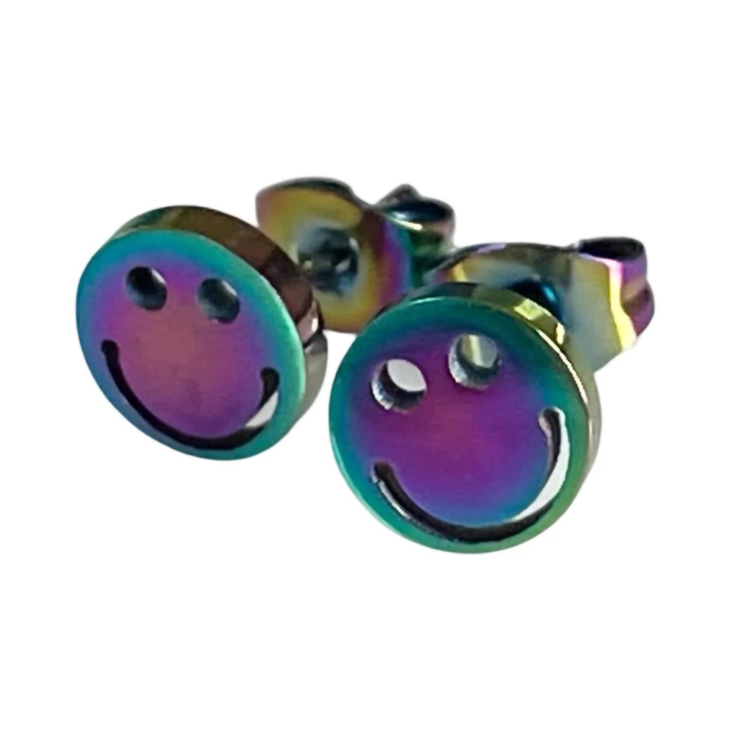 Jack And Jewelz - Smiley Stud Earrings
