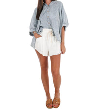 Mittoshop - Prairie Skys Striped Button Down Top
