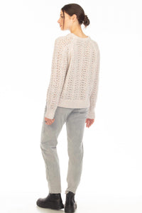 hello nite Crew Raglan Sweater in blush - women's sweater - detail view