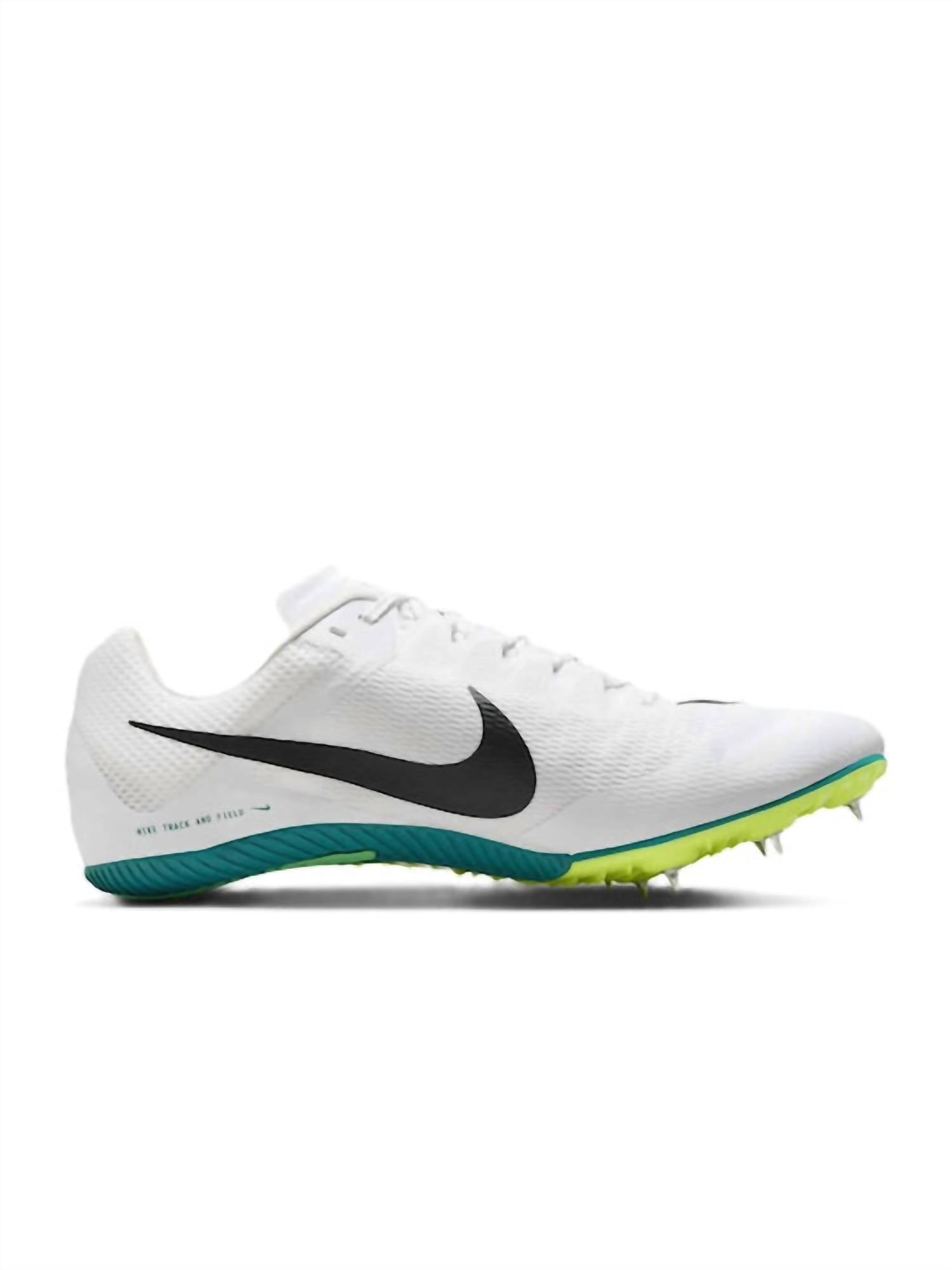 NIKE Men's Rival Sprint Shoe in white black bright spruce vapor green - men's shoe