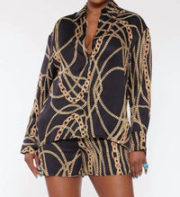 Circular Path - Long Sleeve Over Sized Shirt