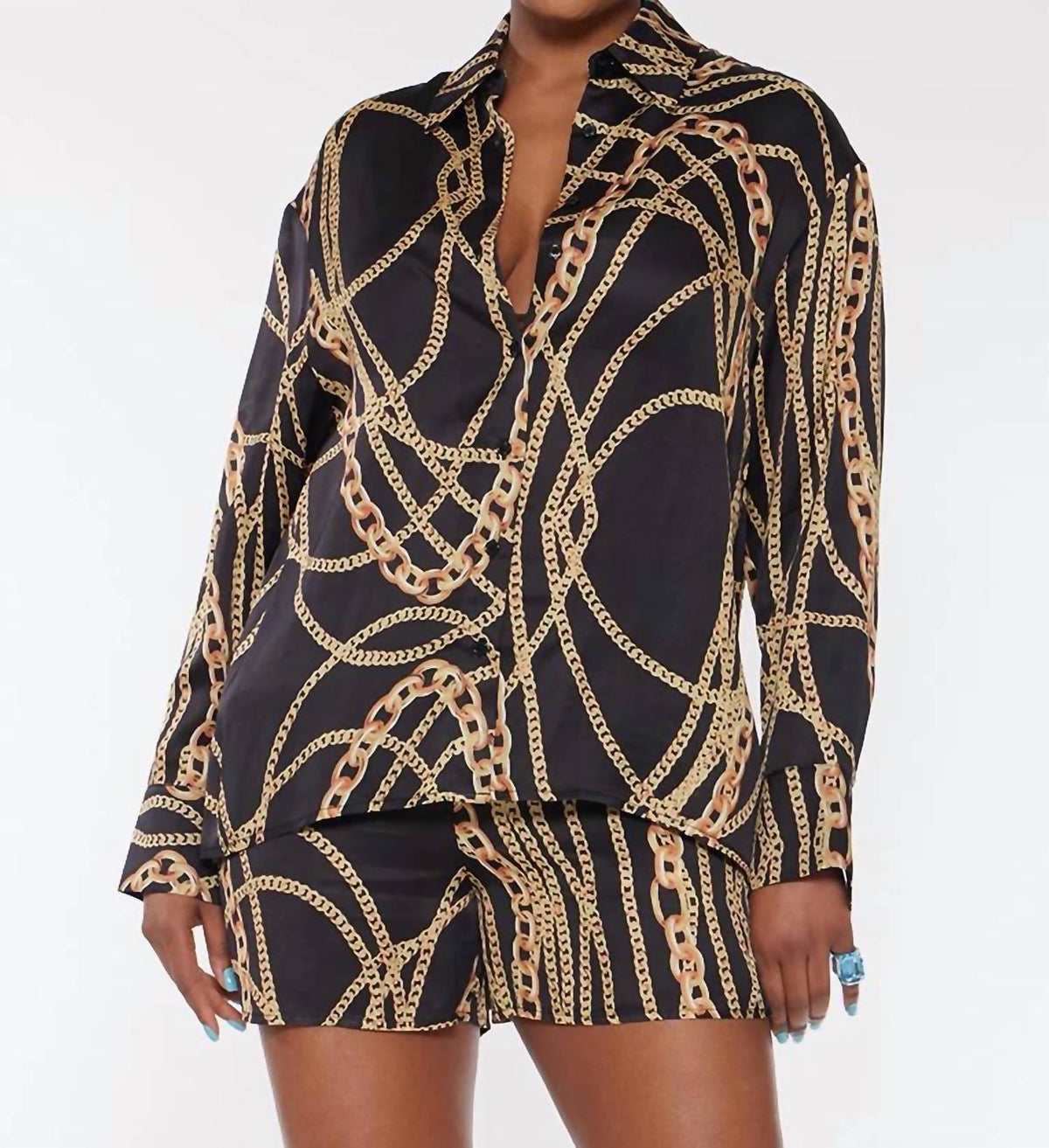 Circular Path - Long Sleeve Over Sized Shirt