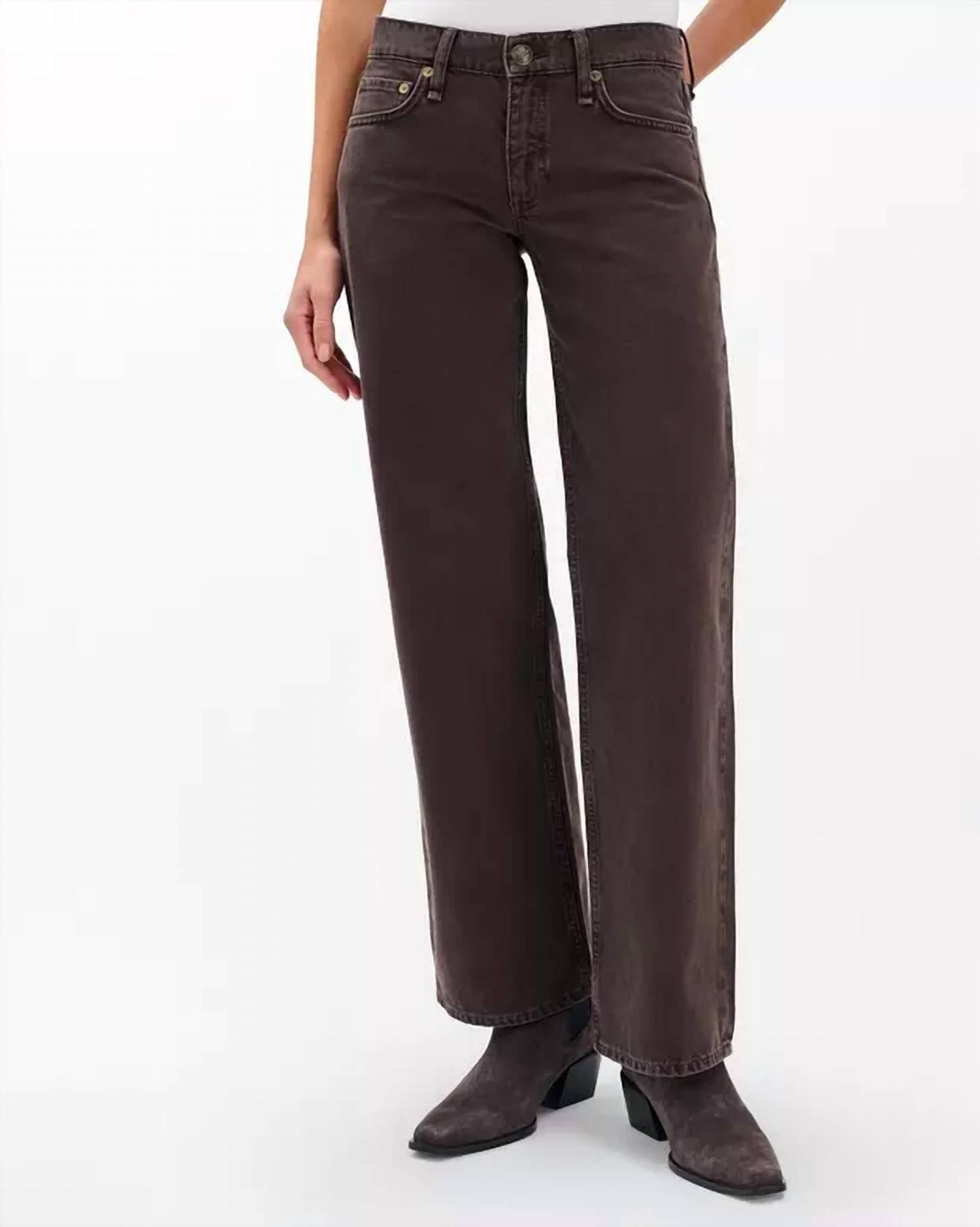 Rag & Bone - Saige Low Rise Full Relaxed Straight Jeans