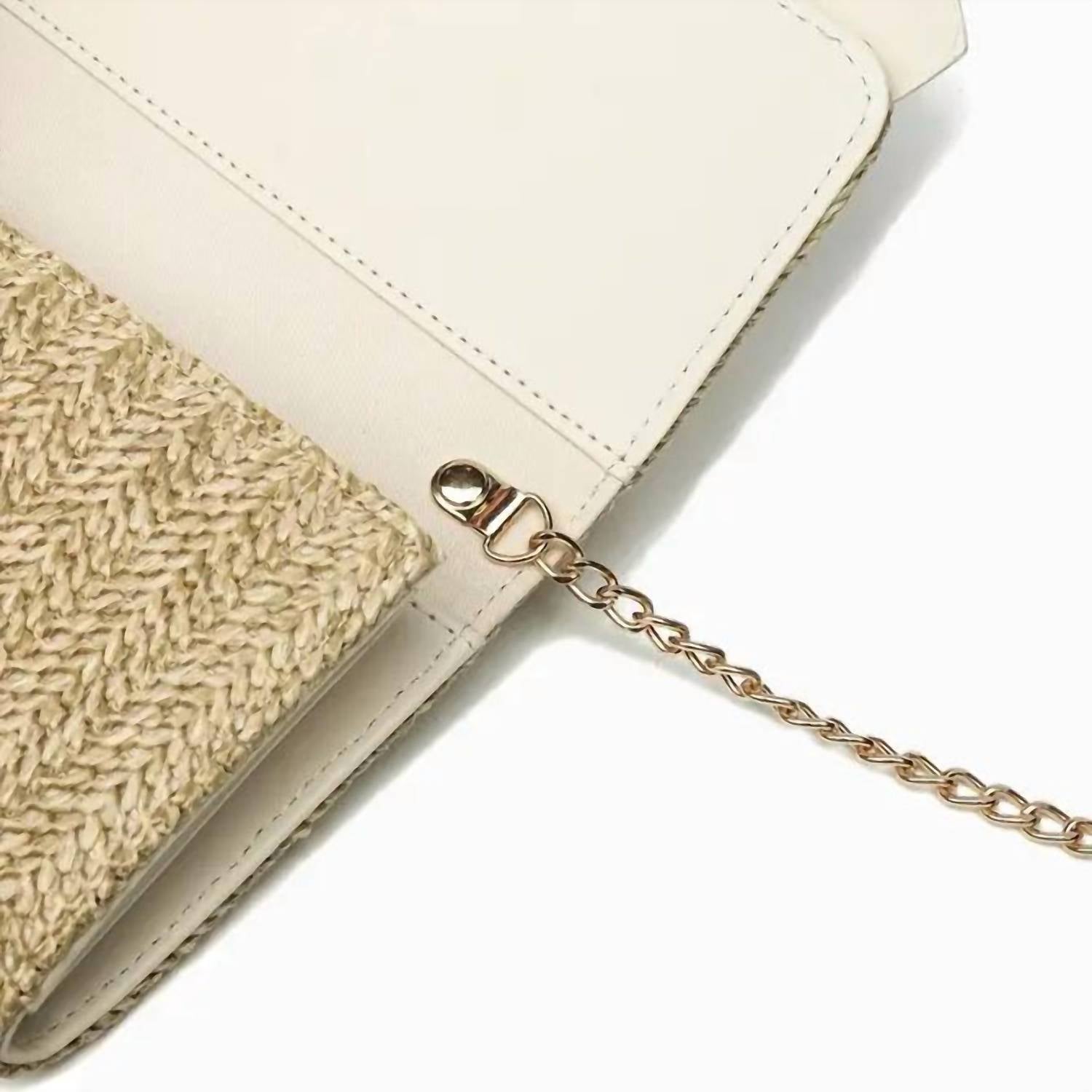 Like Dreams - Women's Bonnie Straw Wallet Bowtie Crossbody Bag