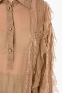 Valentino - Silk Layered Embroidered Shirt