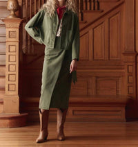 The Great. - Wrap Midi Skirt