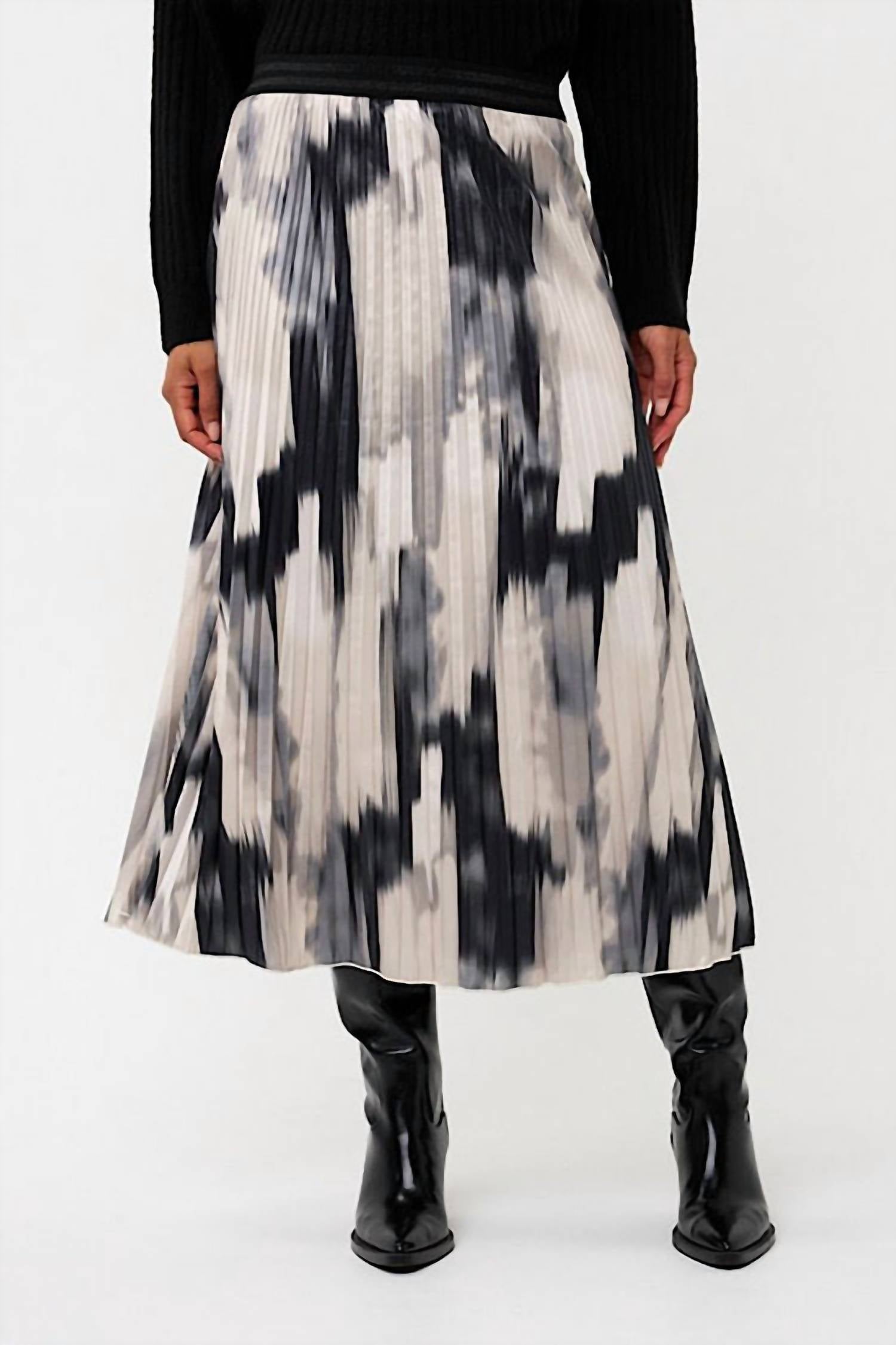 Esqualo - Plisse Midi Skirt
