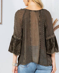 Young Threads - Patchwork Peasant Top