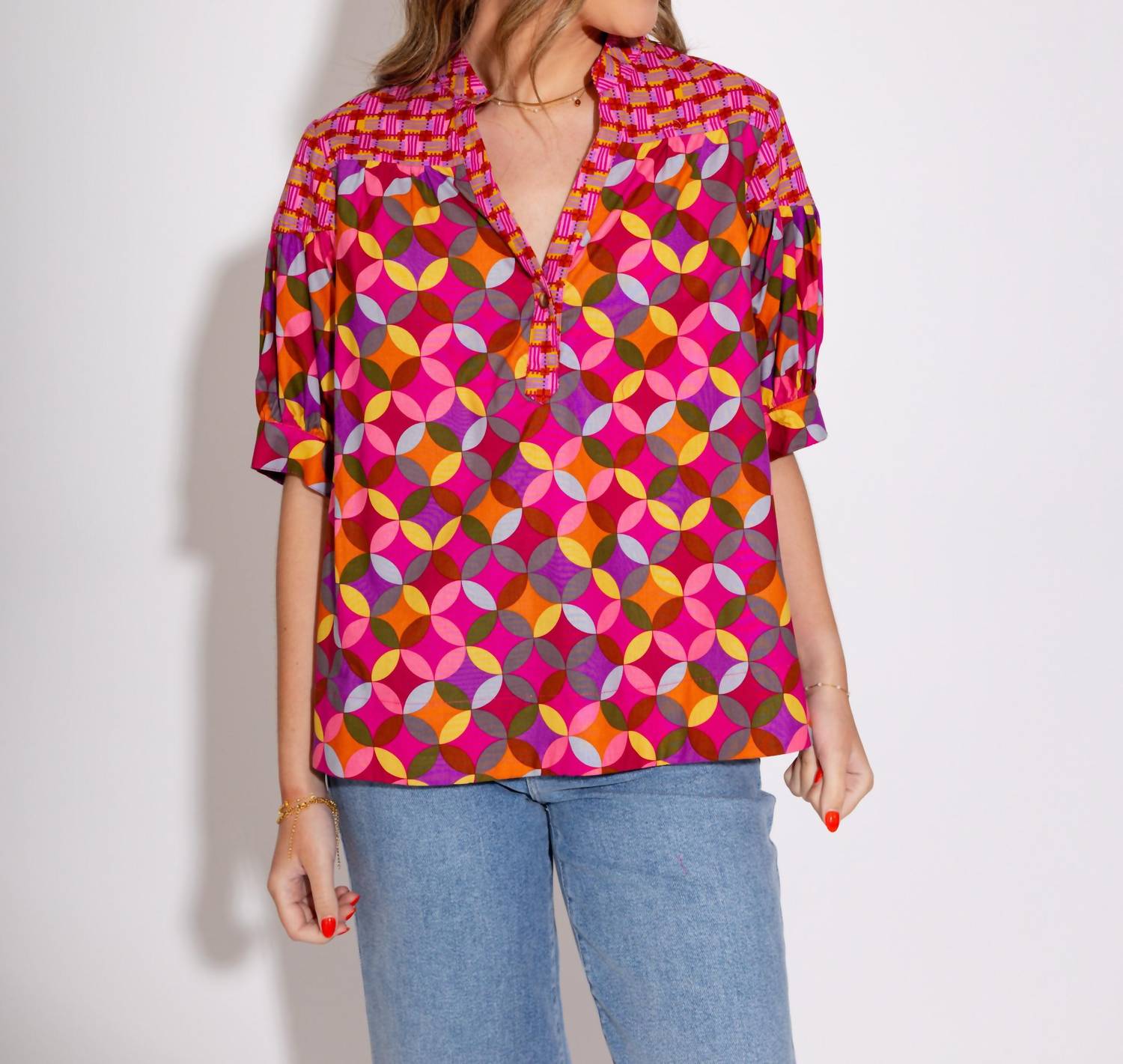 Ivy Jane - Mosaic Popover Top