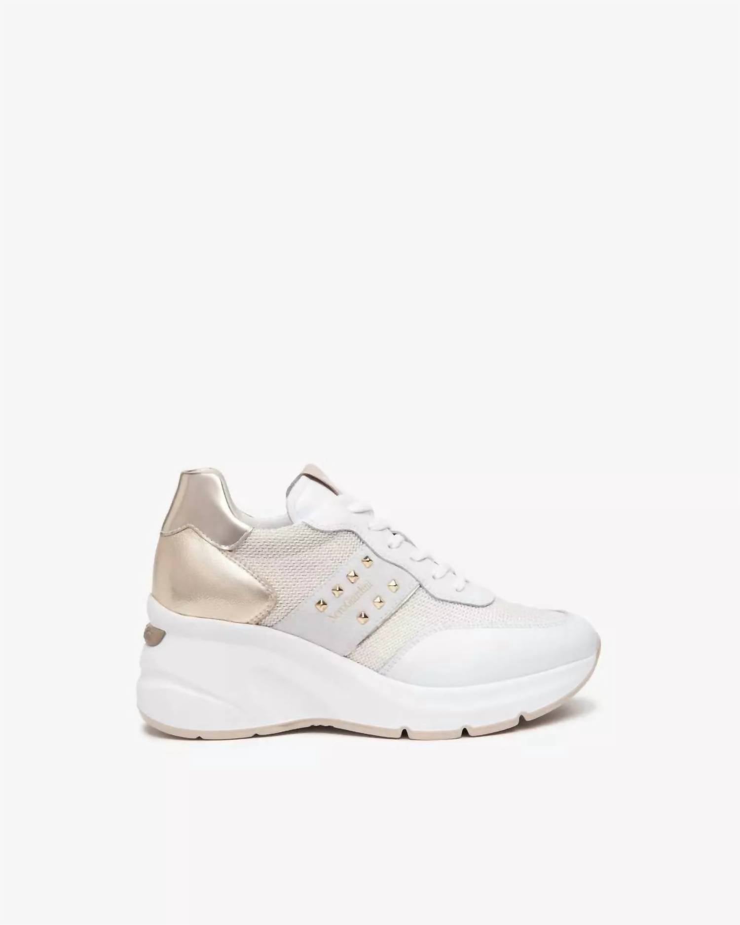 NeroGiardini Women's Skipper High Heel Sneakers in white - women's sneaker