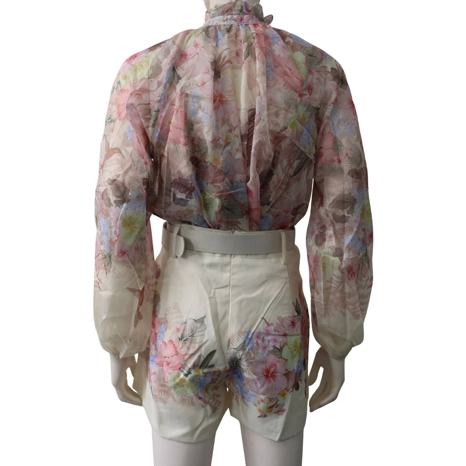 Elppis - Tropical Blouse and Shorts Set