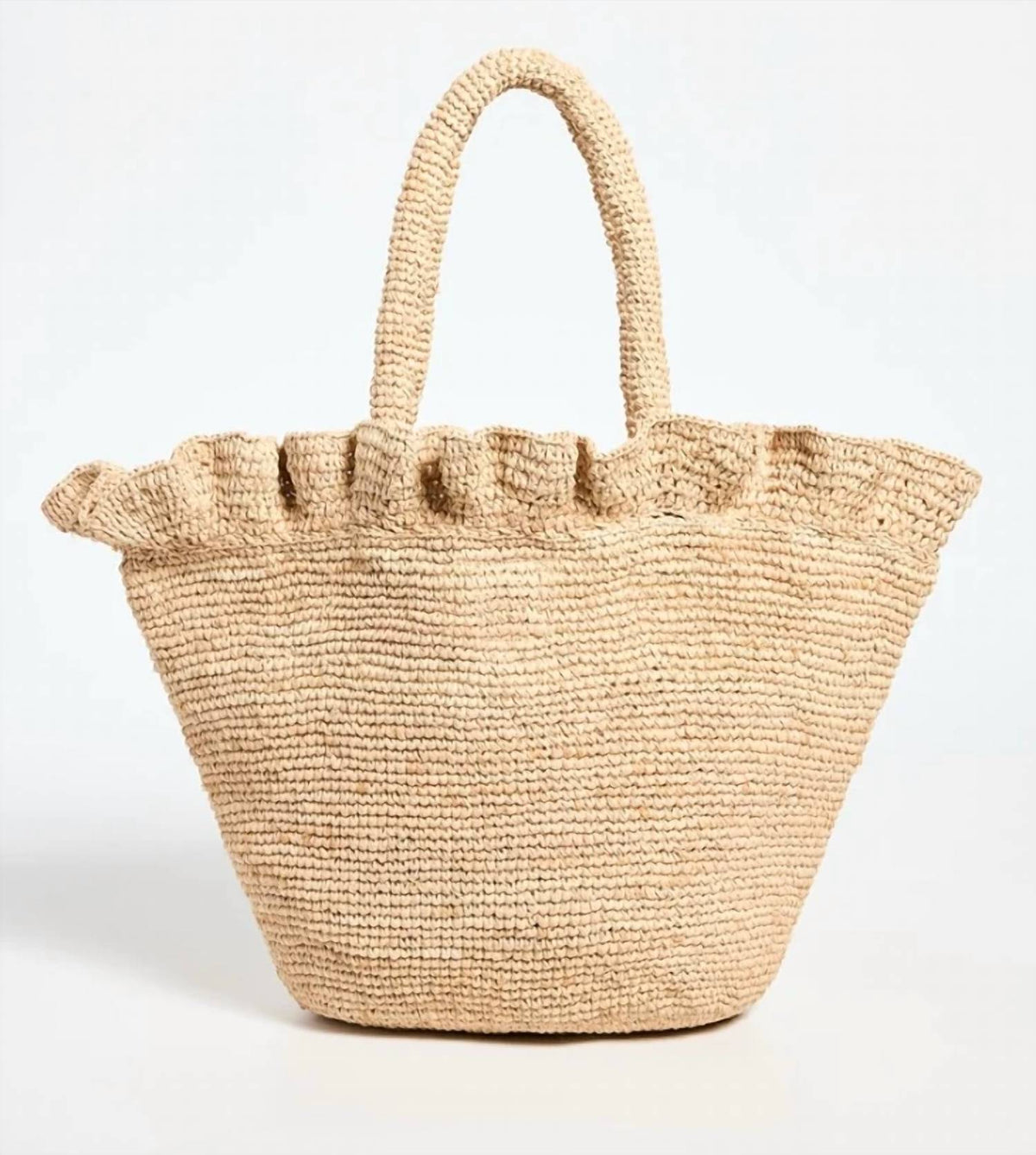 Loeffler Randall - Women's Cyrus Raffia Ruffle Woven Tote