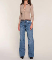 heartloom Loretta Premium Textured Cardigan in wheat - women's cardigan