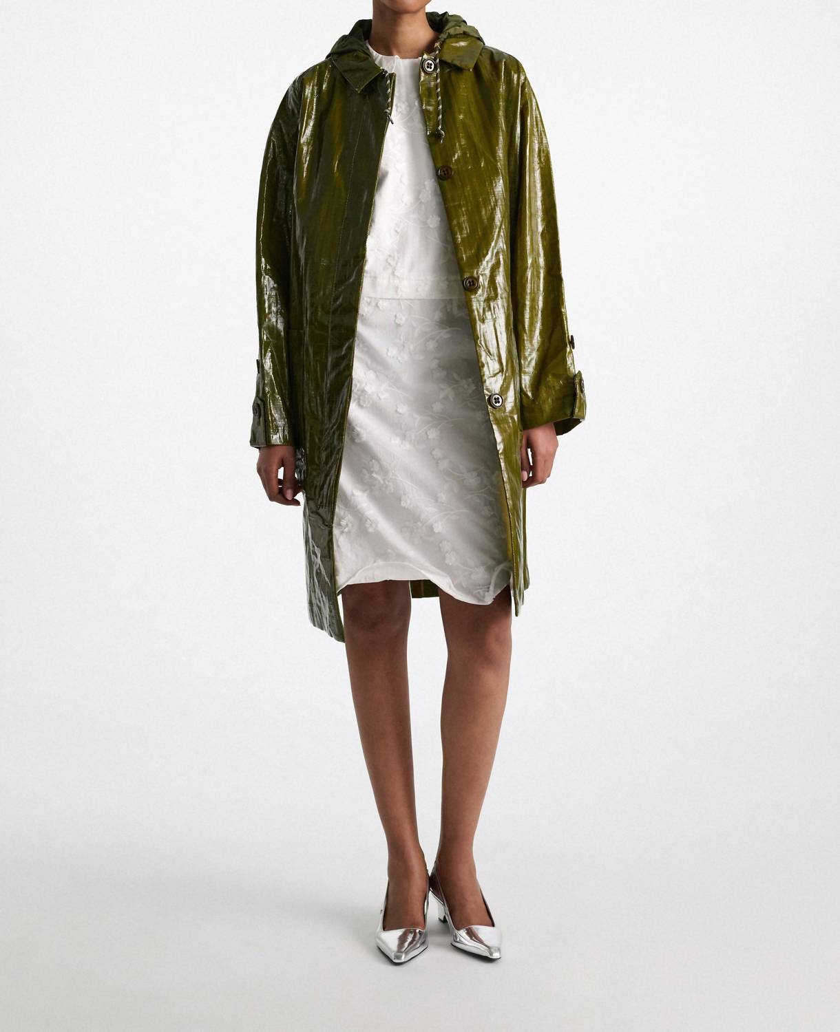 DOROTHEE SCHUMACHER Light Volumes Dress in white - women's dress - alternate view