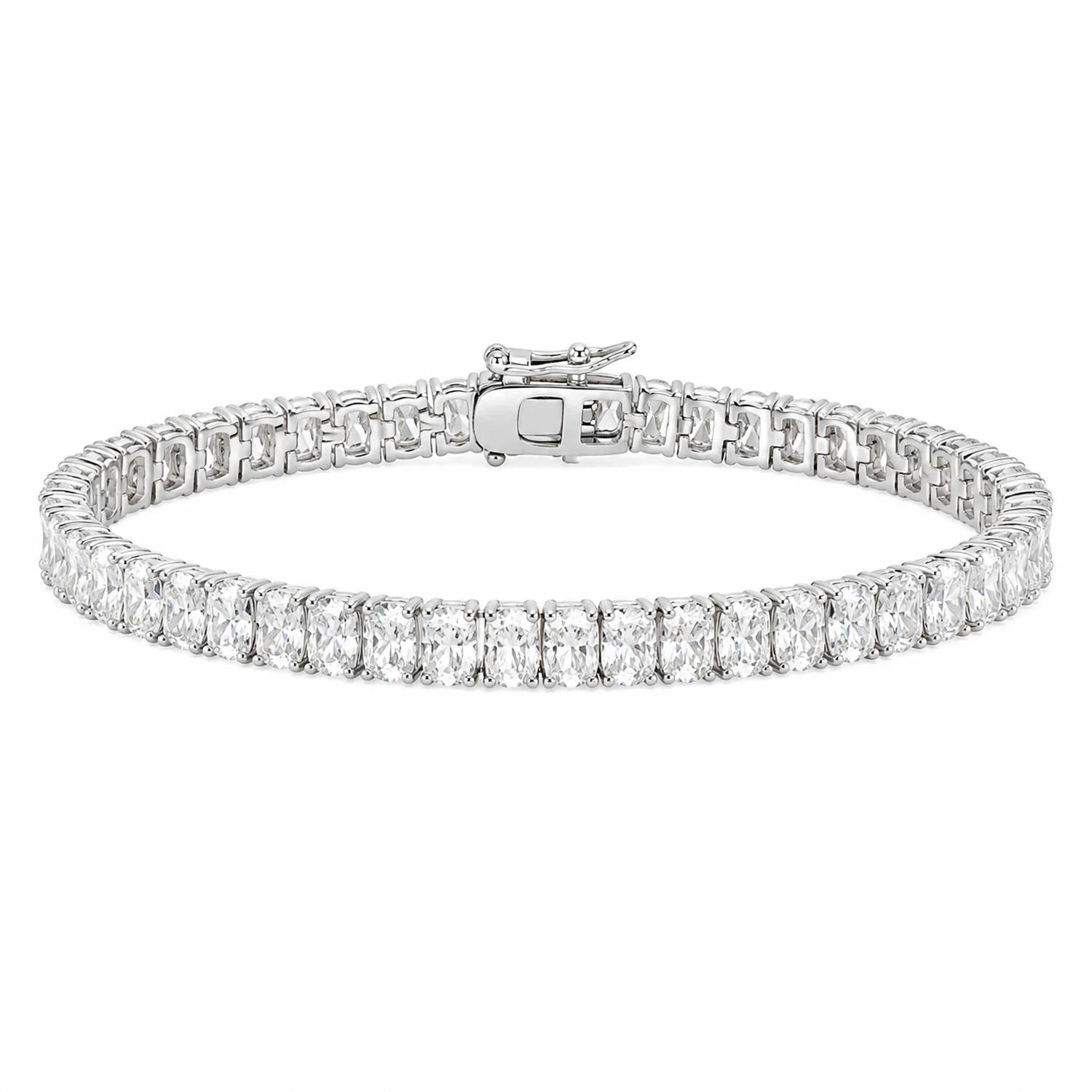 Allyanna Gifts - Women's Radiant Cut Moissanite Tennis Bracelet