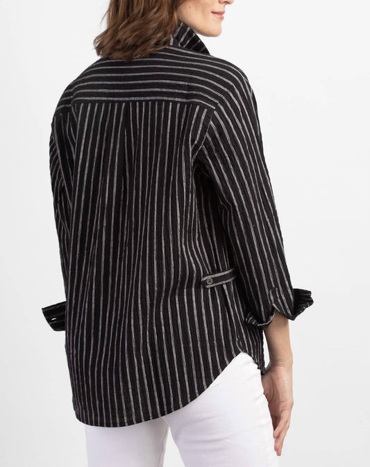 Habitat - Habitat Flip Stripe Boyfriend Shirt
