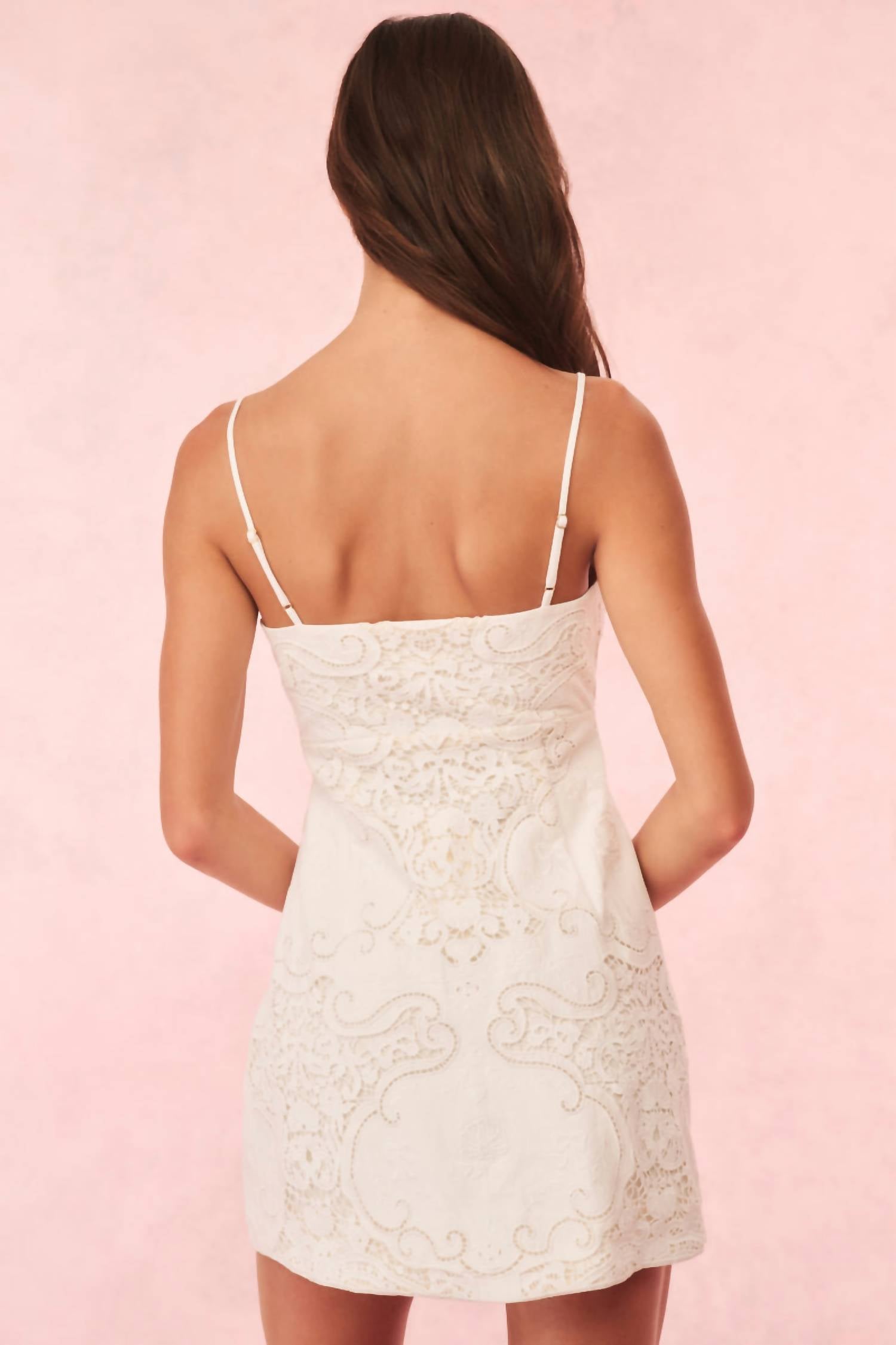 Loveshackfancy - Rosalisa Cotton Doiley Lace Mini Dress