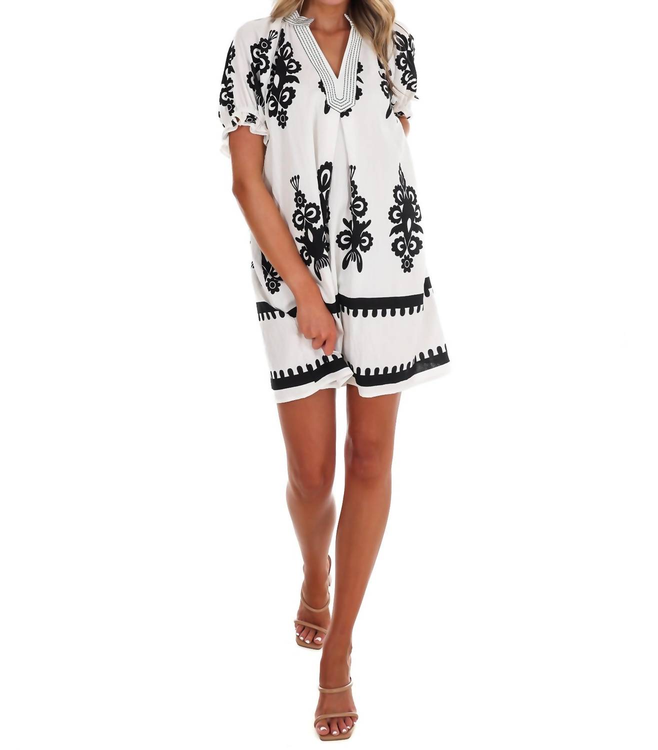 Umgee - Summer Story Print Mini Dress