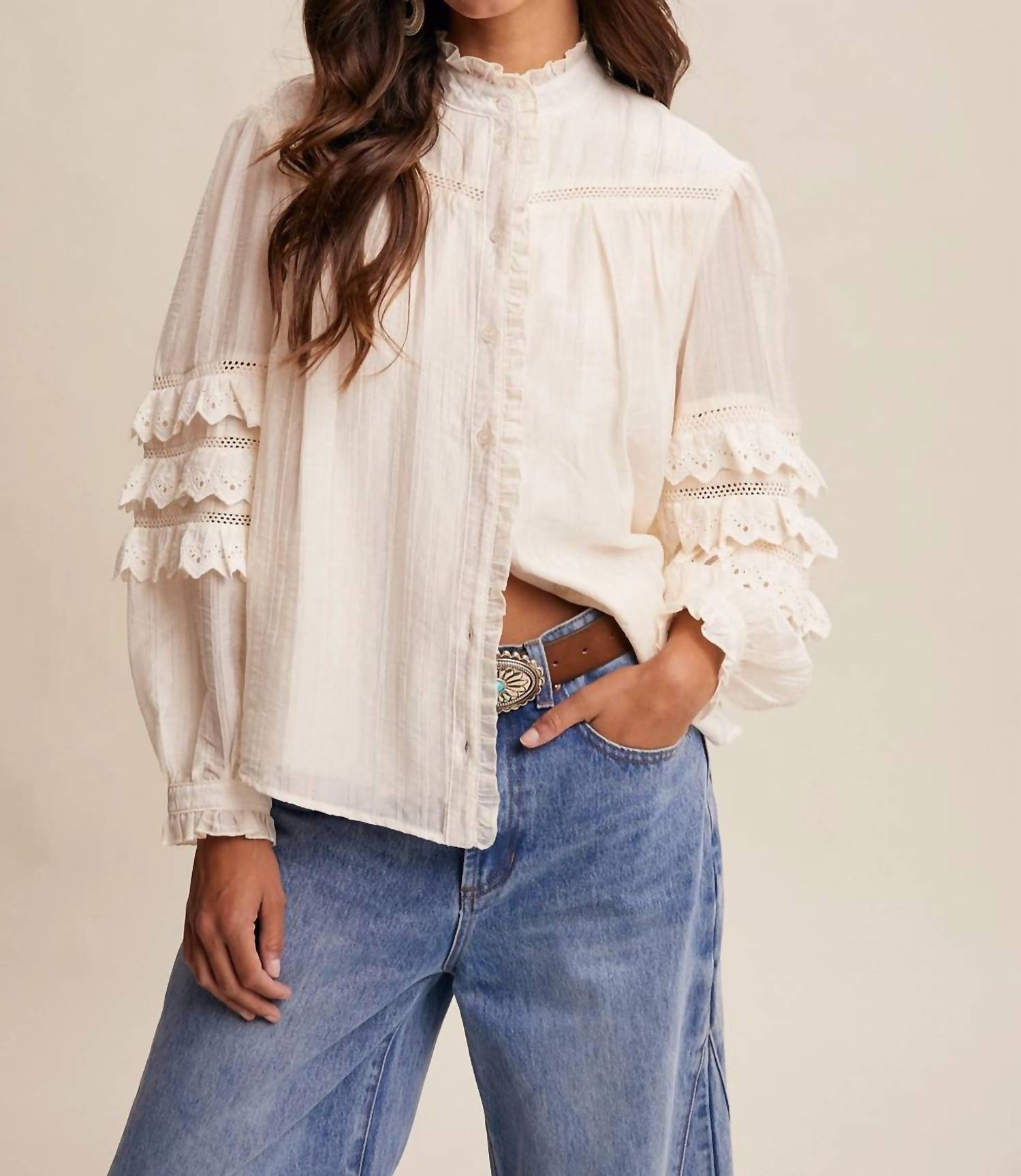 Listicle - Lorelai Lace Blouse