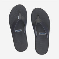 hari mari Men's Dunes Flip Flops in dark charcoal - men's sandal - detail view