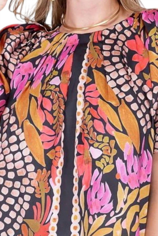 Jade - Pleated Puff Sleeve Top