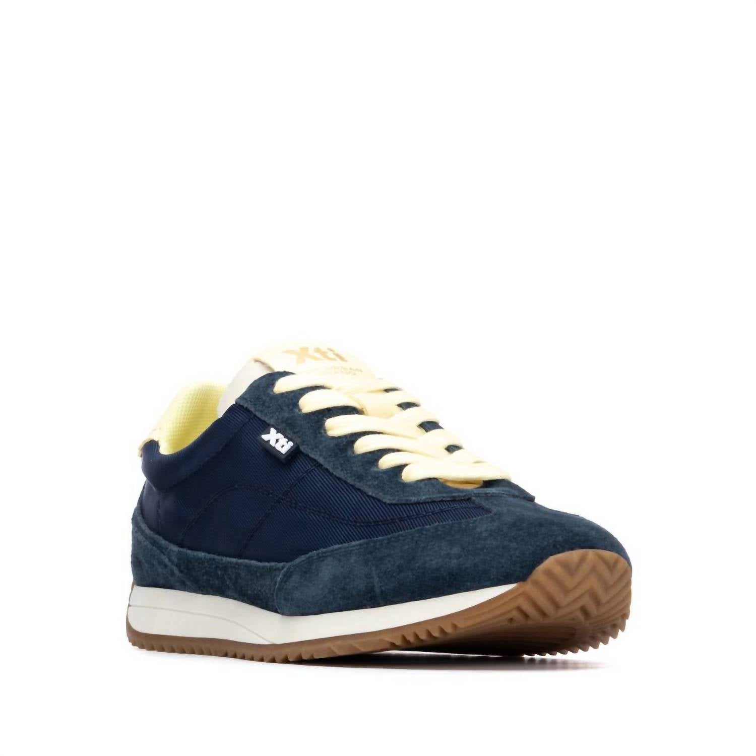 Xti Women's Textile Shoes in navy - women's sneaker - detail view