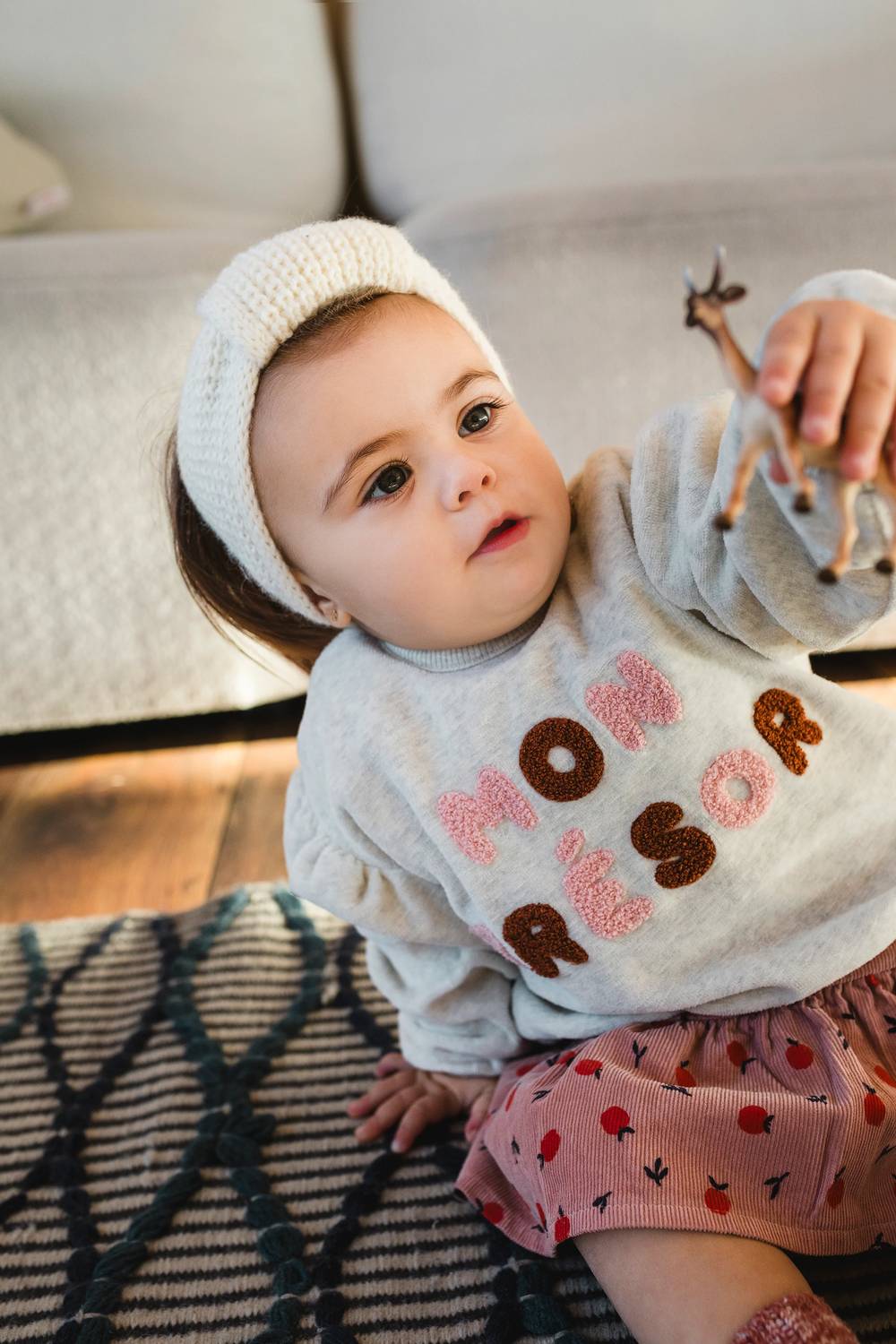 Bean'S Barcelona - Girls' Mon Trésor Velvet Vigoré Sweatshirt