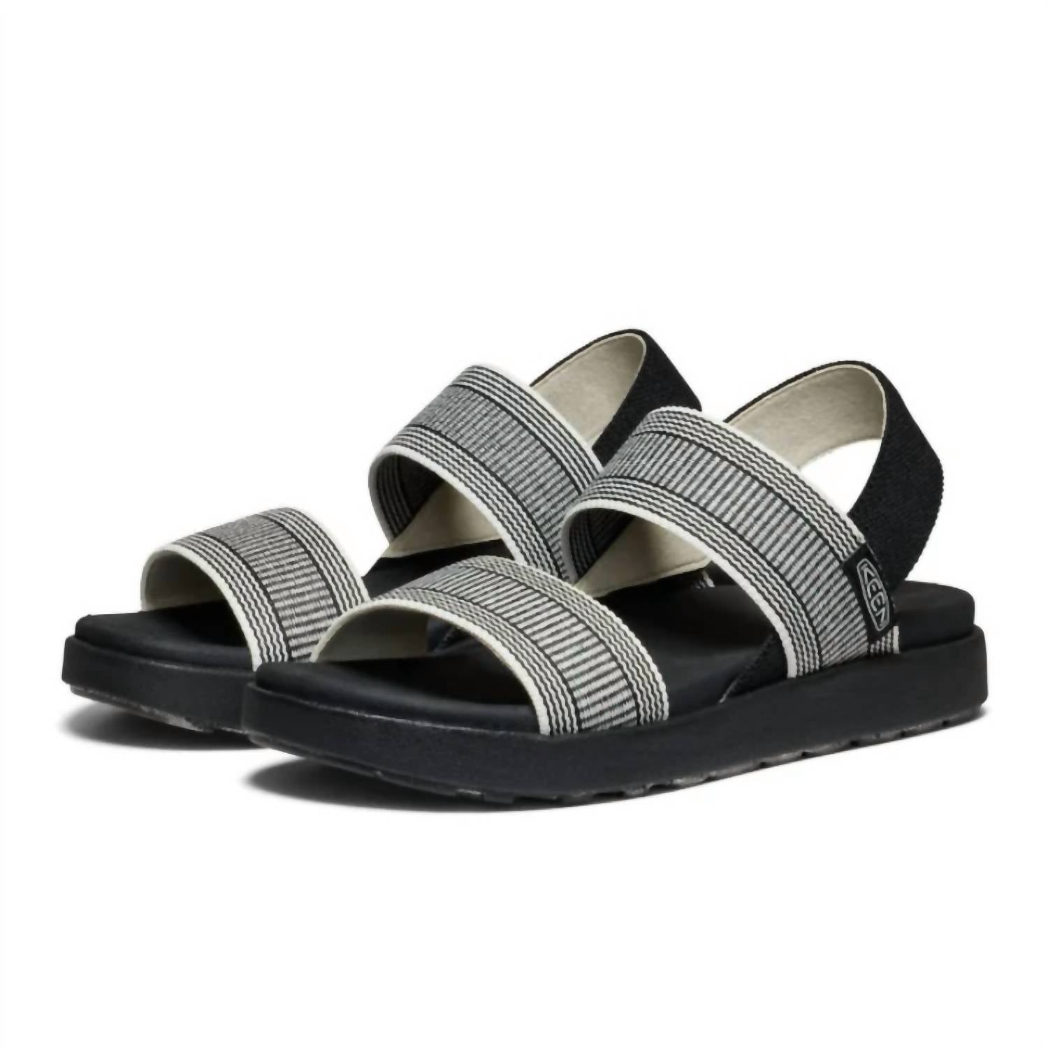 Keen Women's Elle Backstrap Sandal in black star white - women's sandal - alternate view