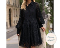 Choklate Paris - Women's Embroidered Cotton Lace Dress