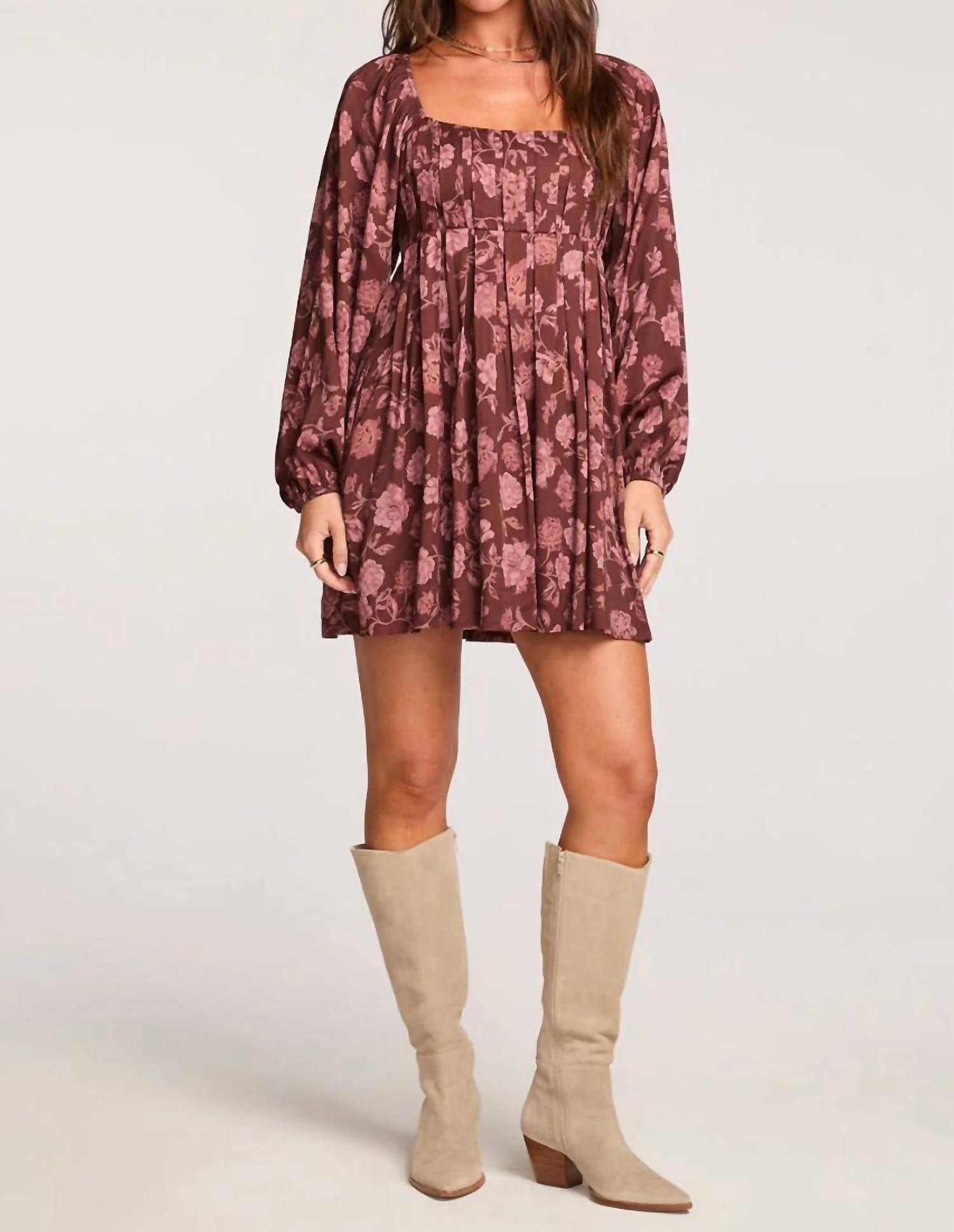 saltwater LUXE Althea Mini Dress in pink - women's dress