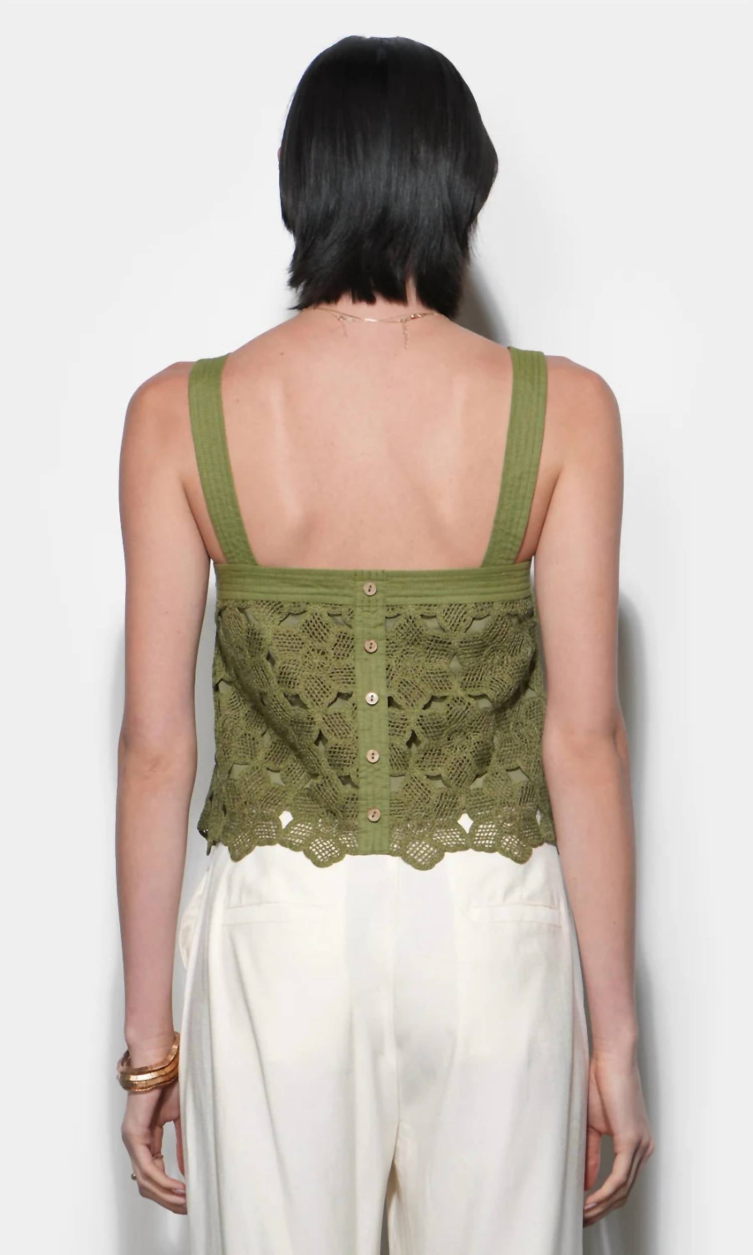 Greylin - Kandace Crochet Lace Sleeveless Top