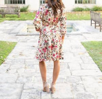 Grace and Lace Milana Floral Mini Dress in multi - women's dress - alternate view