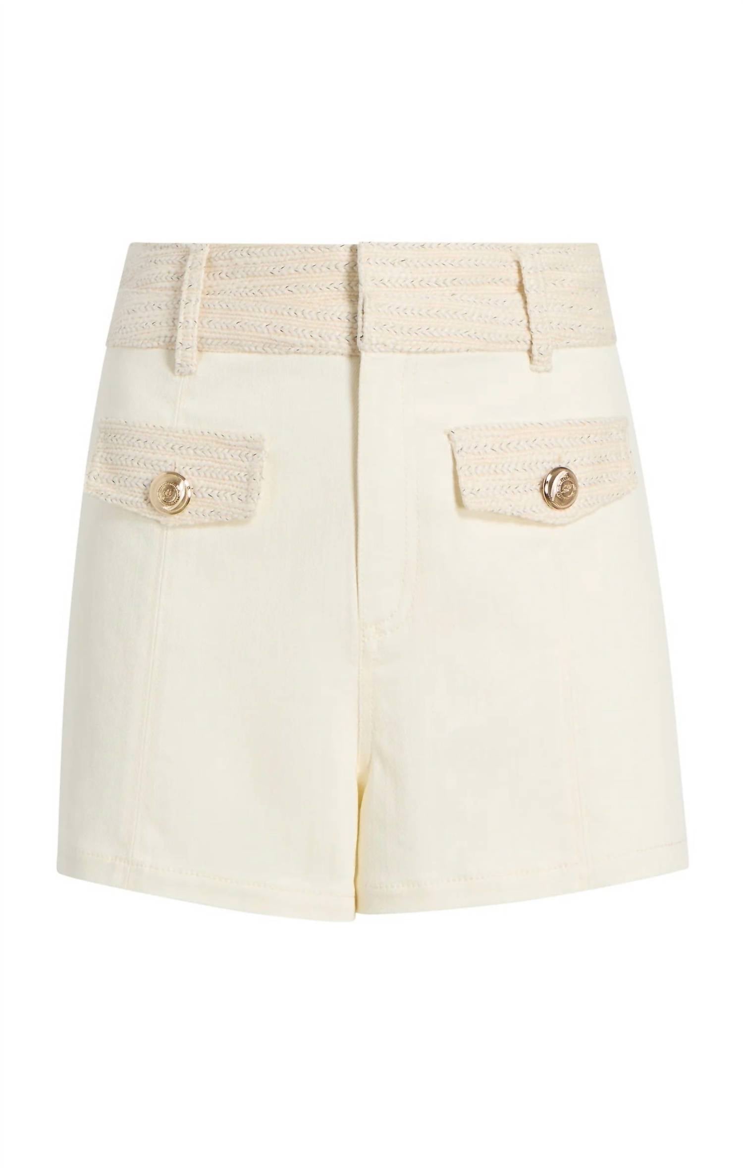 Cinq A Sept - Braided Tweed Gaelle Shorts