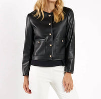 Jude Connally - Faux Leather Jacket