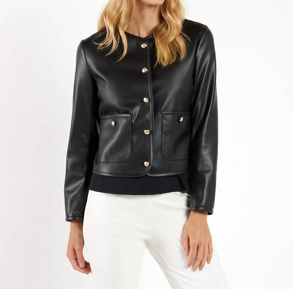 Jude Connally - Faux Leather Jacket