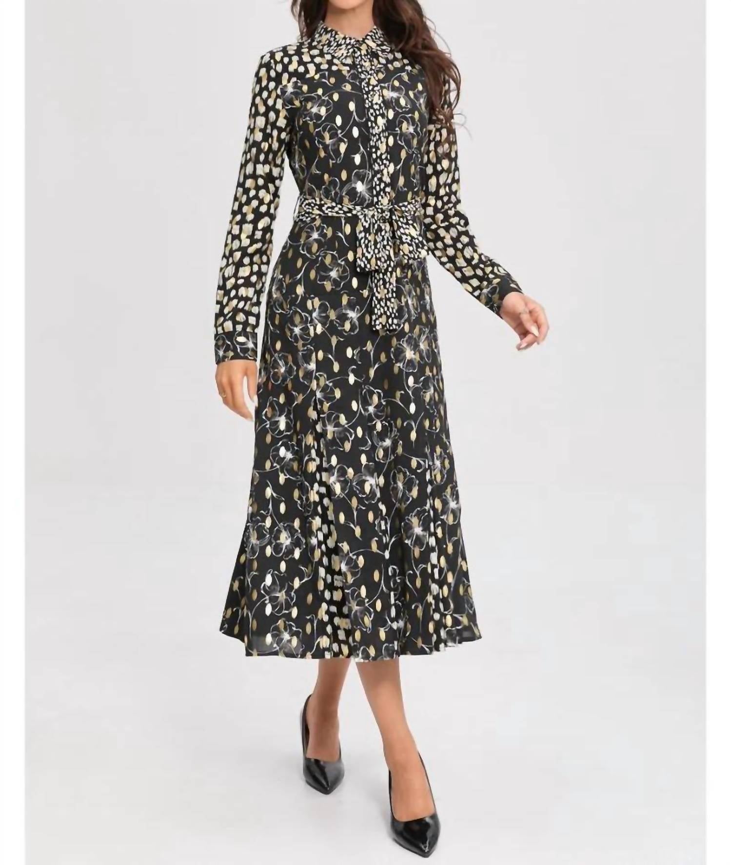 Miss Finch Nyc - Midnight Luxe Midi Dress