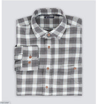 Turtleson Men's Olaf Brushed Twill Shirt in shadow - men's shirt