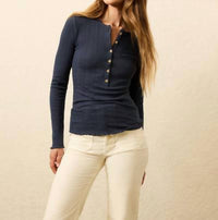 Faherty - Paradise Pointelle Henley Tee