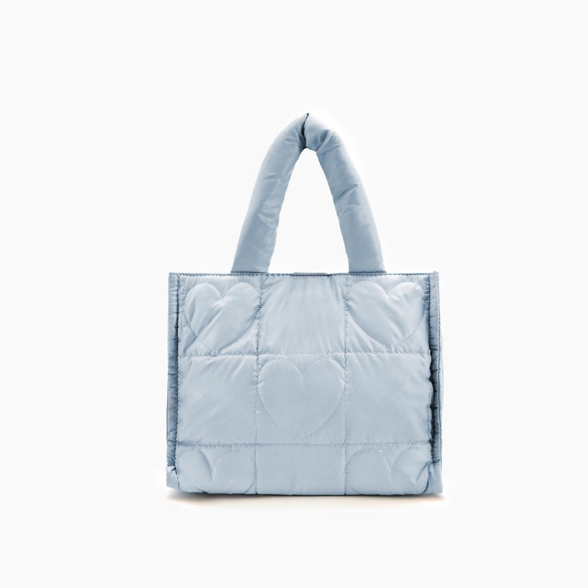 Like Dreams - Women's Kiara Quilted Puffer Heart-embossed Tote Bag