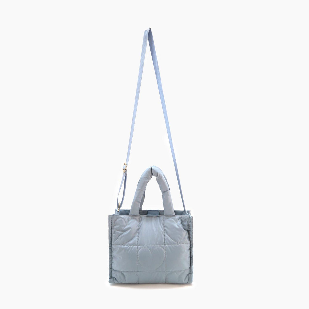 Like Dreams - Women's Kiara Quilted Puffer Heart-embossed Tote Bag